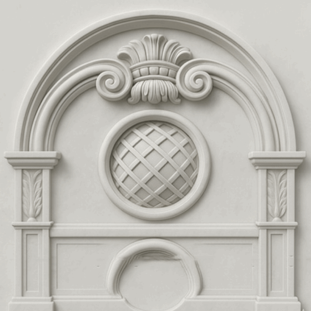 3D - Architectural stone Wall Mural