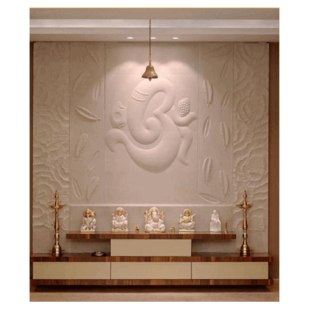 3D Om Symbol Stone Wall Mural (1) 3D Om Symbol Stone Wall Mural