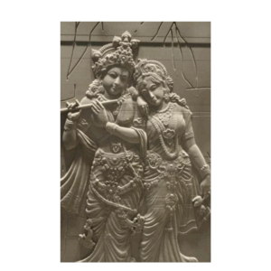 Antique Radha Krishnan Stone Wall Mural