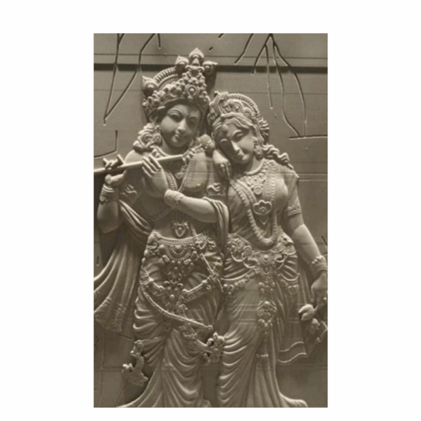 Antique Radha Krishnan Stone Wall Mural Antique Radha Krishnan Stone Wall Mural