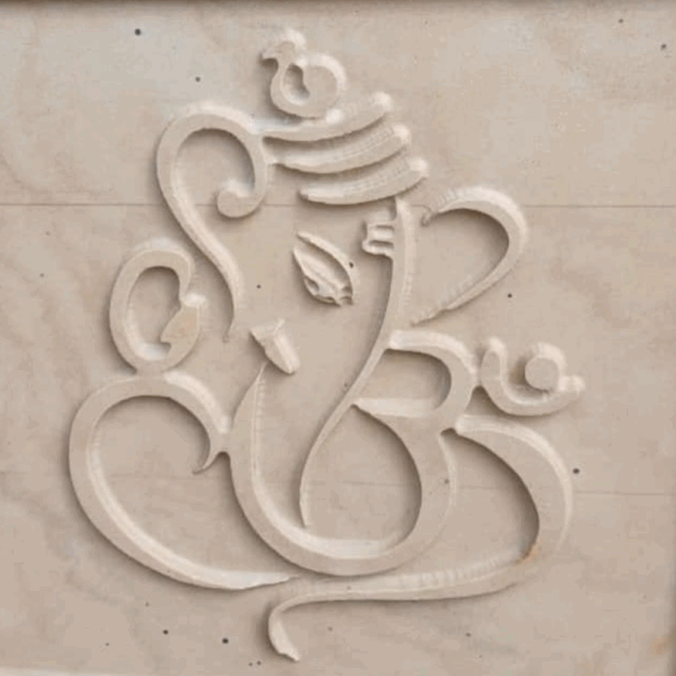 Elegant Abstract Ganesha Stone Wall Mural Elegant Abstract Ganesha Stone Wall Mural