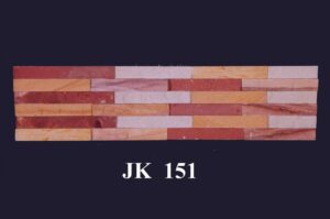 Multi-Tone Natural Stone Linear Mosaic Wall Panel