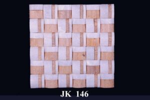 Beige and White Natural Stone Mosaic Wall Tile