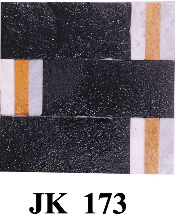 Combination Of Dark And White Natural stone 3D Pattern