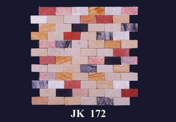 Multicolor Natural Stone Brick Wall Texture