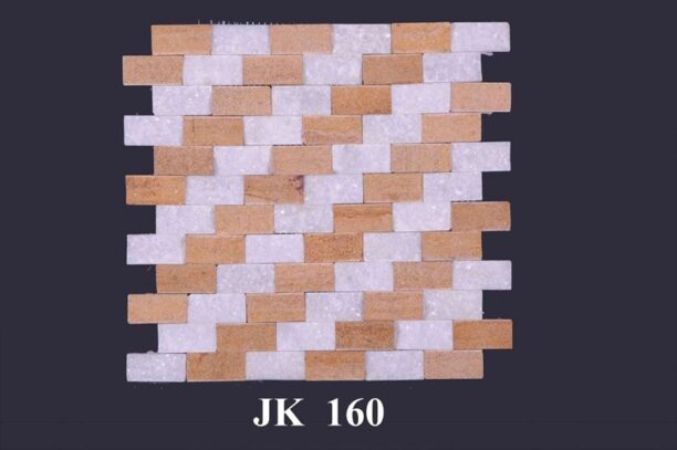 Zig Zag Natural Stone Design 3D Pattern