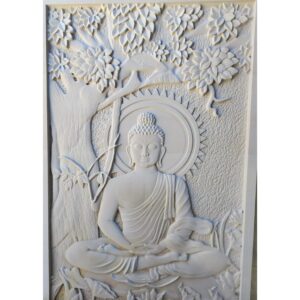 Buddha Under Tree Stone Wall Mural
