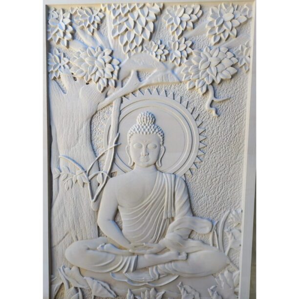 Buddha Under Tree Stone Wall Mural