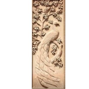 Elegance Peacock Stone Wall Mural