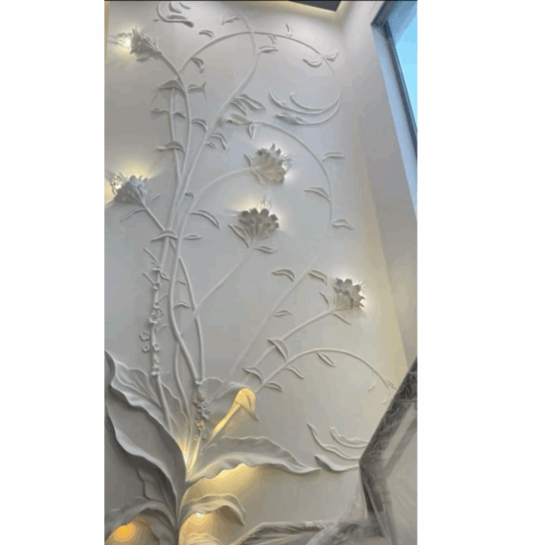 Floral Vines Stone Wall Mural Floral Vines Stone Wall Mural