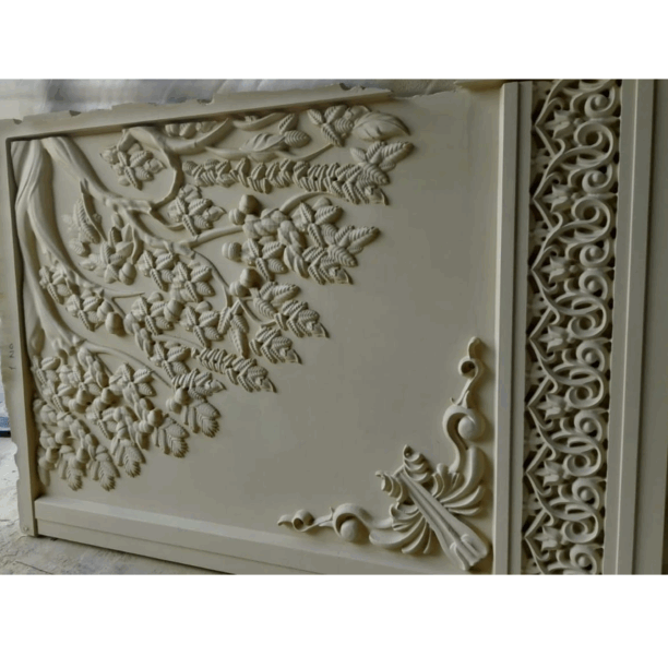 Flourish Craved Tree Stone Wall Mural