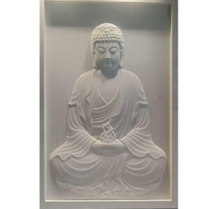 Meditative Budha Stone Wall Mural