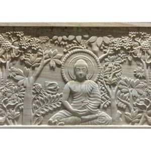 Nature Harmony Buddha Stone Wall Mural