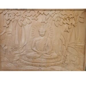 Nature Meditative Budha Stone Wall Mural