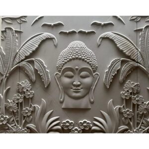 Tropical Calm Buddha Stone Wall Mural