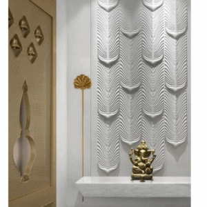 Vertical Wave Stone Wall Mural