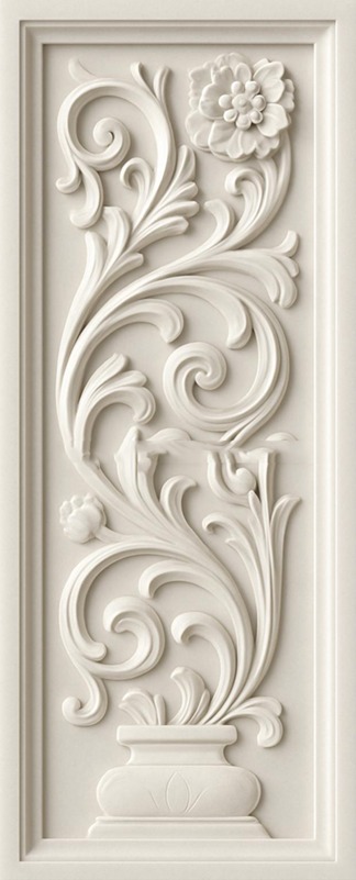 3D Floral Vase Wall Panel