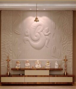 3D Om Symbol Stone Wall Mural