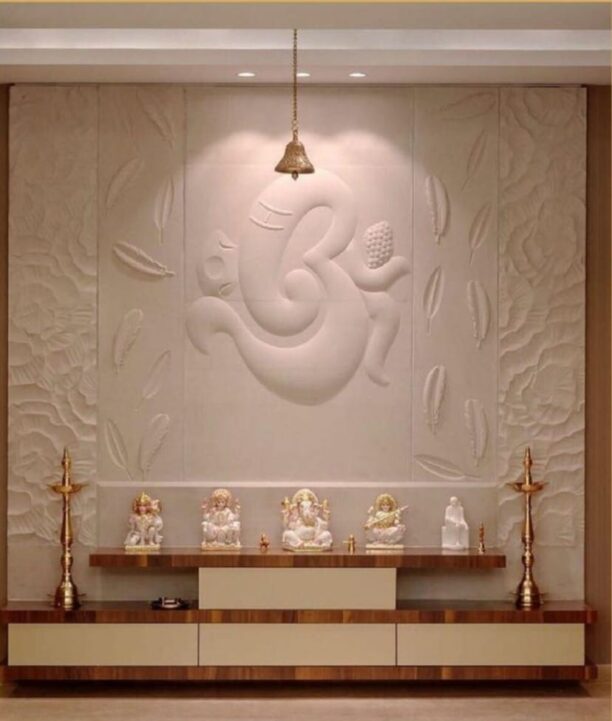 3D Om Symbol Stone Wall Mural