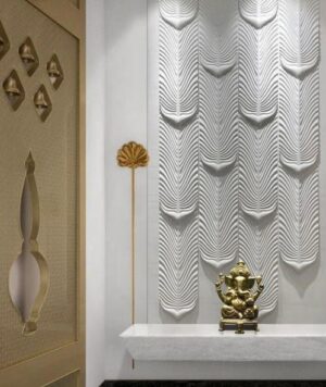 3D Vertical Wave Wall Panel