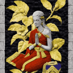 Golden Leaf Goddess Wall Art
