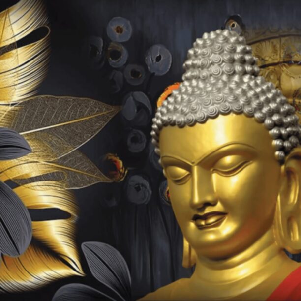 Golden Buddha Wall Art