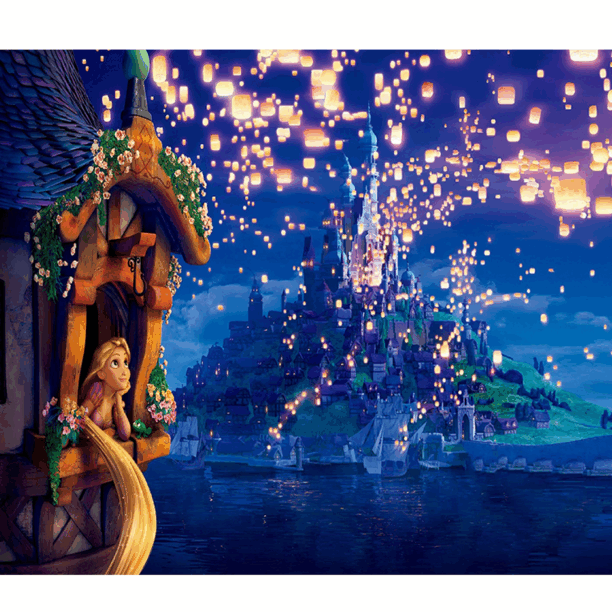 Tangled Dream Lanterns Wall Mural