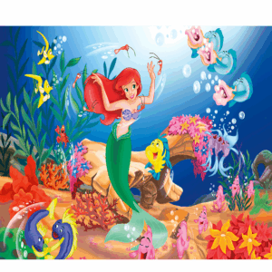 Little Mermaid Underwater Adventure Wall Mural