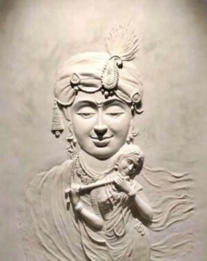 Krishna Minimal Relief Wall Art