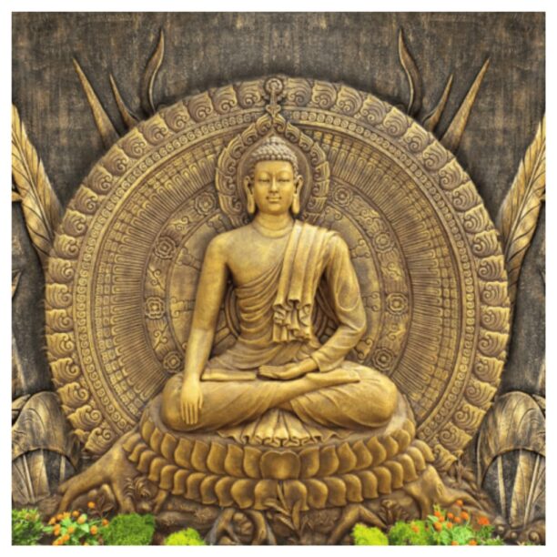 Golden Buddha Mural