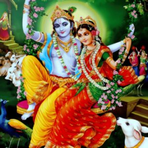 Radha Krishna Swing Poster