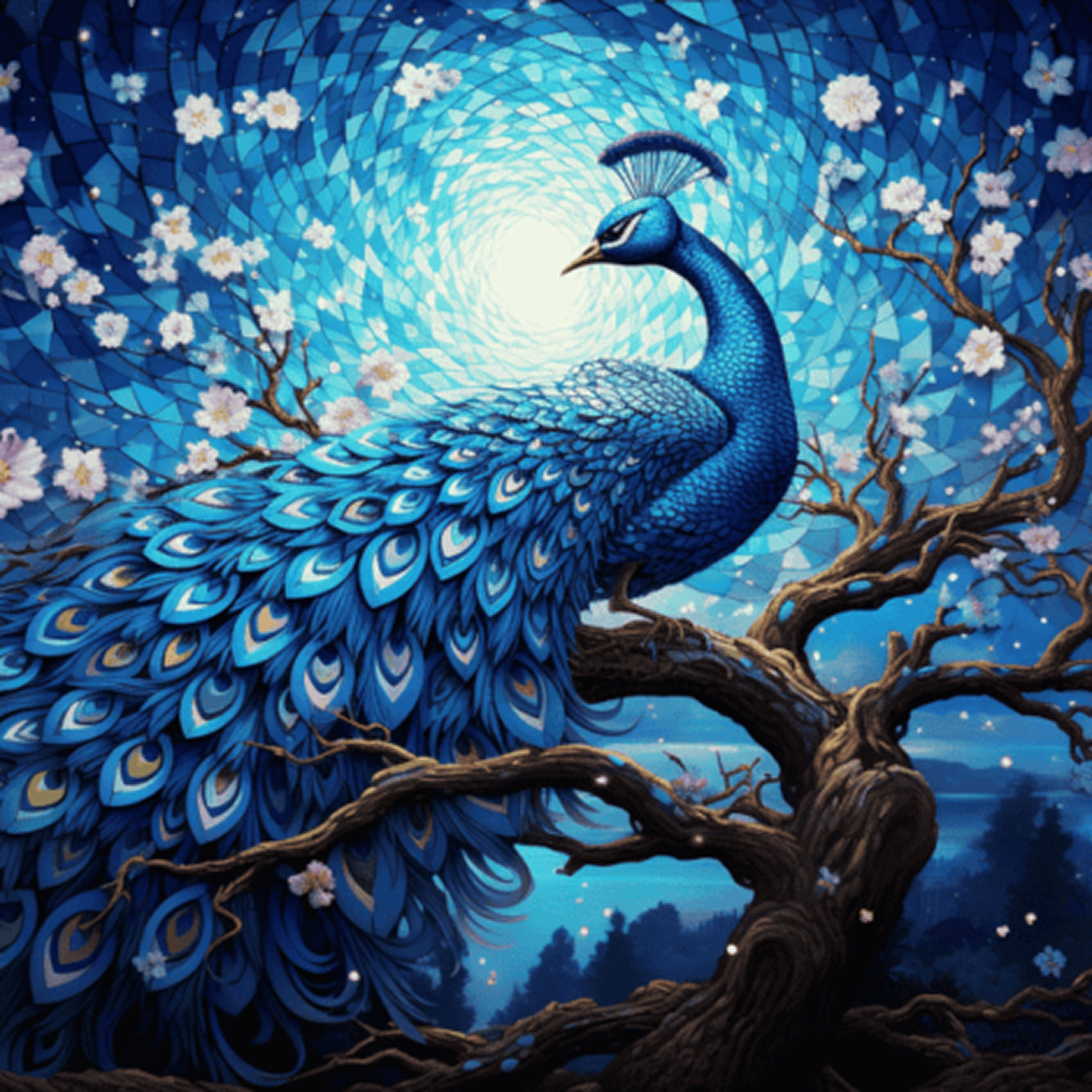 animals-slv-2nd-1-14-470x470 Royal Blue Peacock Mosaic Tile