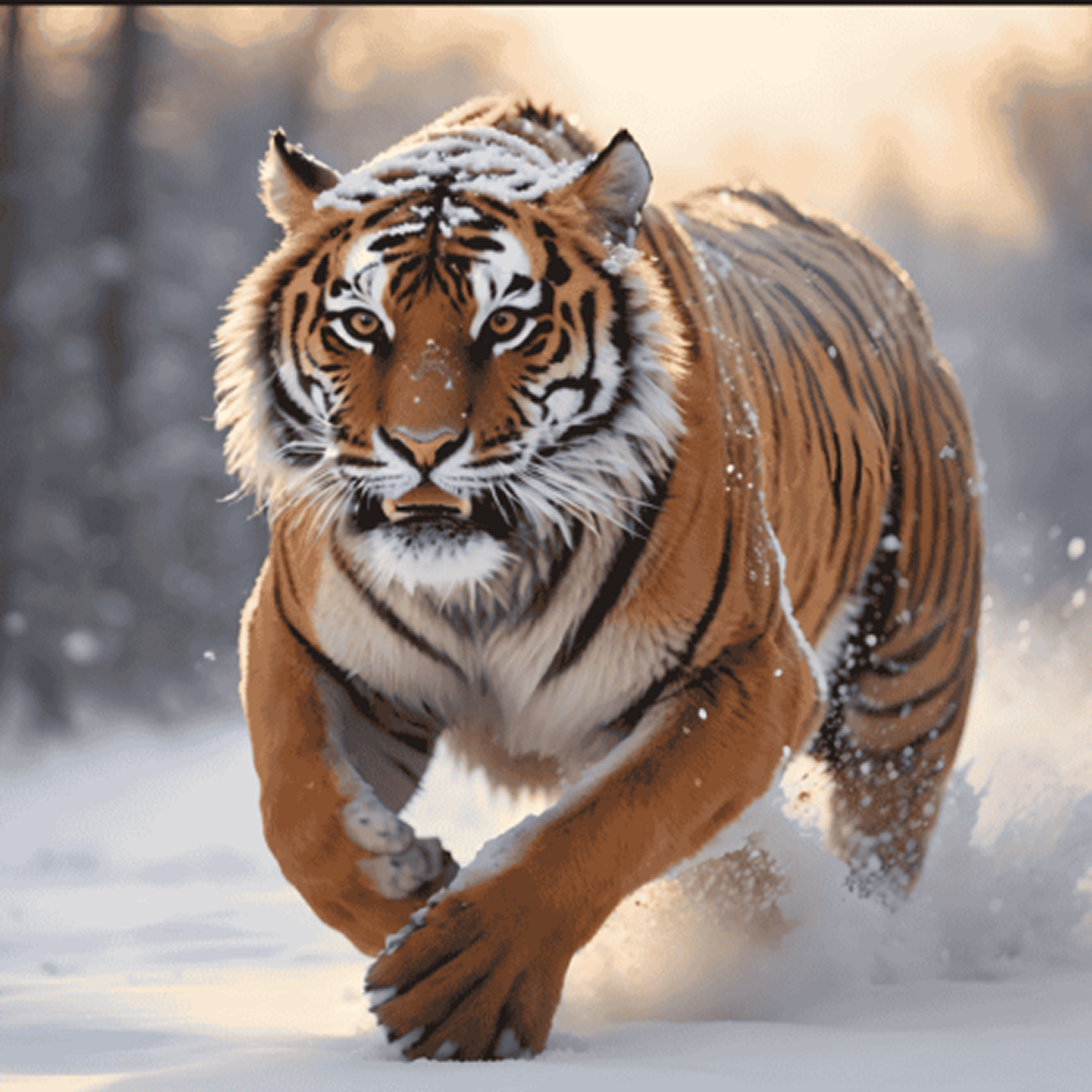 animals-slv-2nd-1-16-470x470 Majestic Tiger in Snow 3D Wall Mural